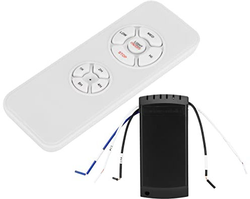 Kit de Control Remoto de Lámpara de Ventilador de Techo con Receptor - 220 V Inalámbrico, Interruptor de Sincronización - para el Hogar - Control Inteligente, Botones Duraderos -