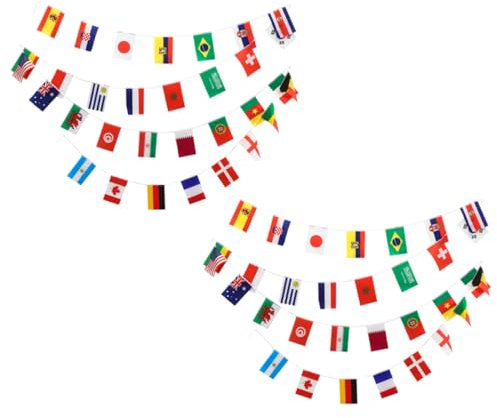 Abaodam Fußball-string-flagge Banner Internationale Flagge Banner Einzigartige Dekoration Für Fußball-mottoparty