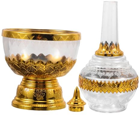BIUDECO Bottiglia Drip Per Santa Coppa Buddista Per Offerte Per Cerimonie Di Battesimo e Preghiera Casa Design Artistico e Culturale Accessorio Decorativo Per Templi e Altari