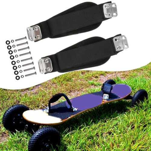 HEBEOT Kiteboard Footstraps 1 par Kite Board Kitesurfing Surf Board Foot Straps Reemplazo Aleación de aluminio Pie Holder Band para Mountain Skateboard 20X8x5cm