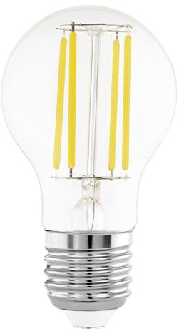 EGLO E27 LED Leuchtmittel, Energiesparlampe Energieklasse A, Energiespar Glühbirne 3,8 Watt, 806 Lumen, LED Lampe warmweiß, 3000 Kelvin, A60 Birne, Ø 6 cm