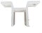 Support de fixation mural pour store rétractable en alliage d'aluminium blanc 12,8 x 8,1 cm Installation facile Stabilité structurelle
