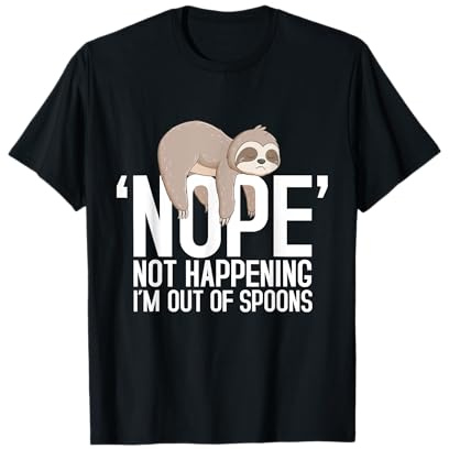 Spoonie Warrior Nope Energy Management Spoon Theory T-Shirt