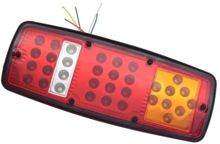 Hiverni 1/2x Auto Licht Montage Rücklicht Hinten Lampen Wasserdichte Brems Stopp Für Rückfahr Lampe Für Anhänger Für Lkw für Caravan 12V 24V(2PCS-24V-Taillight)