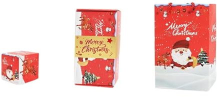 Weihnachtsüberraschung Geld-Pop-Up-Geschenkbox-Set Geldgeschenk Weihnachten Mystery Box überraschungsbox Für Weihnach Ten Geburtstag Familienfeier Spiel Jubiläum Heiratsantrag Dekoration (6PCS-Rot)