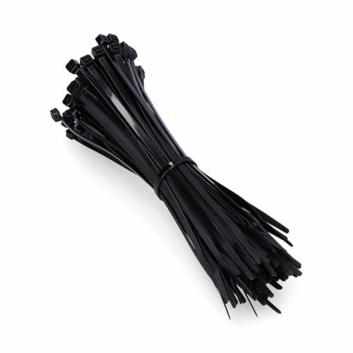 Fischer UBN 4,8 x 280 mm, Nero, Fascette per tubi autoestinguente in conformità con UL 94 classe V, 87495