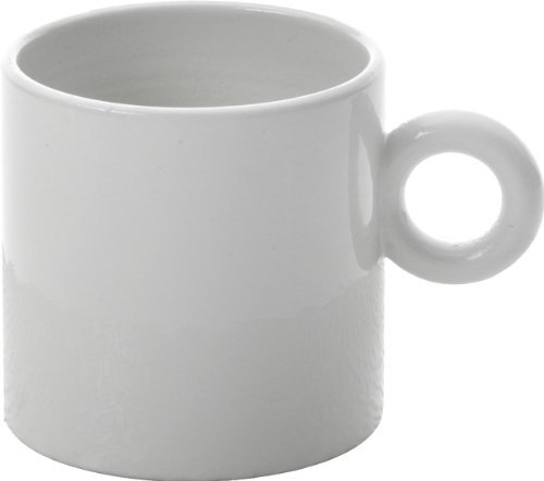 Alessi Coffee Cup Tazza caffè Dressed, Porcellana, Bianco, 4 unità (Confezione da 1)