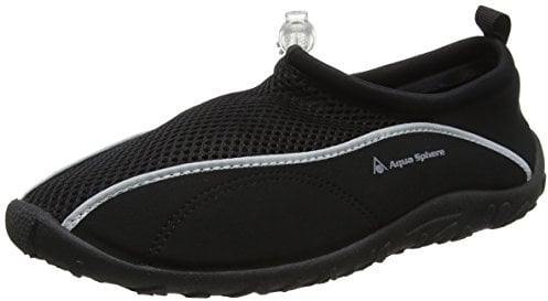 Aquasphere Aqua Sphere Lisbona Neopren Wasser Strand Schuhe, Unisex, FM009011545, schwarz/Silber, Size 45