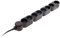 Home - Ciabatta, 8 prese da 16 A + interruttore, cavo HO5VVF 3G1 1,5 m, con spina ultra piatta, colore: nero