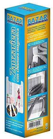 Zanzariera Pannello Verticale 120x250 Con Calamita Bianca Medal