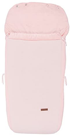 Baby's Only - Gestrickte Buggysack - Gefütterte Fußsack Kinderwagen aus Baumwolle - 98x52 cm - für Mädchen - Klassisch Rosa