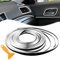 Spurtar Chrom Silber Zierstreifen Auto - Autodeko LKW Zubehör Innenraum Auto Tuning Frauen Mann Moulding Line Deko Zubehör DIY Filler Flexible Strip mit Installation Tool,5M