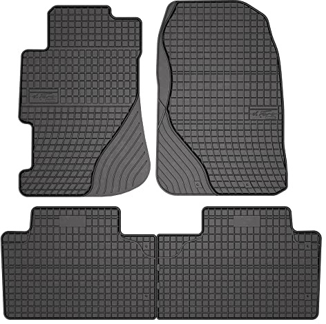 FROGUM EL Toro Gummimatten Ganzjähriges-Set von Autofussmatte Auto Fußmatten für Honda Civic VII 2000-2006 | Beständiges Gummi Material | 1,5cm Schutzkante