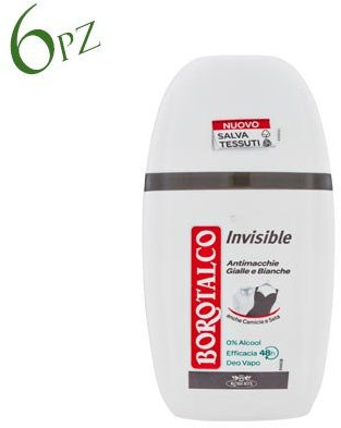 6x Roberts Borotalco Deo deodorant Vapo Vapor Spray - Invisible anti-Spots 75ml