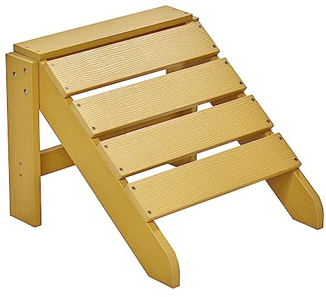 NEG Design Adirondack Fußbank MARCY täuschend echte Holzoptik, Indoor und Outdoor Möbel gelb