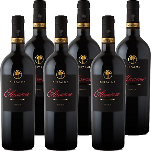 Primitivo di Manduria Igp Ettamiano | Cantina due Palme | Confezione 6 Bottiglie da 75 Cl | I Vini della Puglia | Idea Regalo
