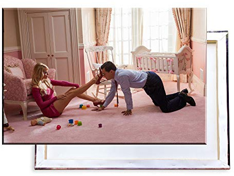 Unified Distribution The Wolf of Wall Street - 100x70 cm Kunstdruck auf Leinwand • erstklassige Druckqualität • Dekoration • Wandbild