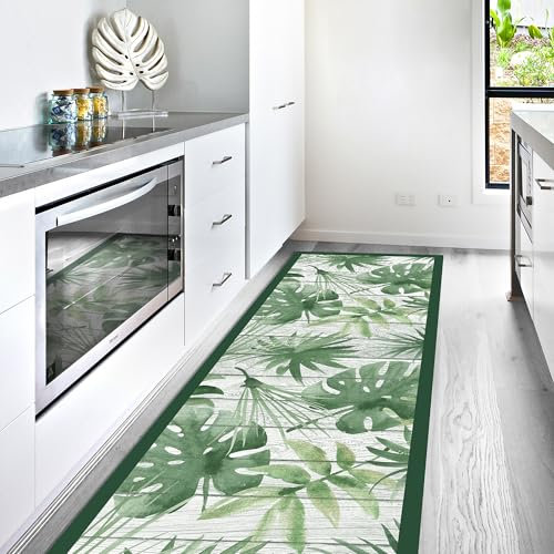 CREARREDA Tappeto Cucina in Vinile Passatoia Cucina Tappetino da Cucina Antiscivolo Lavabile con un Panno con Stampa 100% Made in Italy