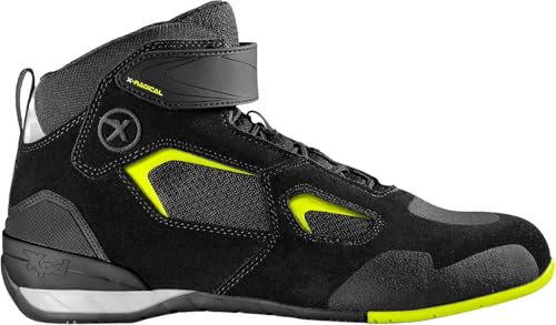 XPD X-Radical, 43, scarpa da moto, Nero Giallo