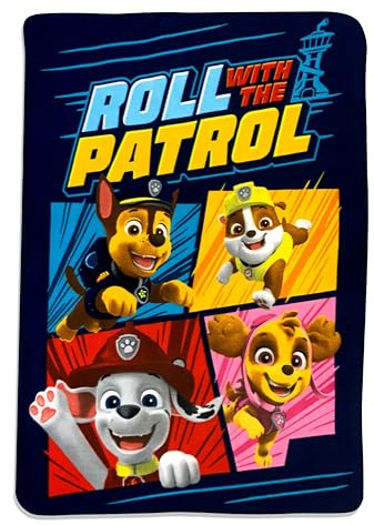 Coperta in pile per ragazzi Paw Patrol Chase The Police Dog, 101,6 x 152,4 cm (Team Pup)