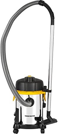 TOUGH MASTER Wet & Dry Industrial Vacuum Cleaner 18L Workshop Dust Extractor for Multi-Surfaces HEPA Filter 1200W Power with Blower Function & Automatically Prevents Clogging 5M Cable
