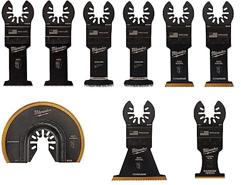 Open-Lok Universal Plunge Assorted Blade Kit - 9 Piece and Storage Case