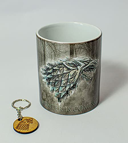 Taza + llavero - Juego de tronos - Casa Stark
