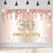 30. Geburtstag Deko für Frauen, Roségold Glitzerflecken Stoff Schild Plakat Dekoration, 30. Geburtstag Hintergrund Banner Frauen, 30 Geburtstagsfeier Deko
