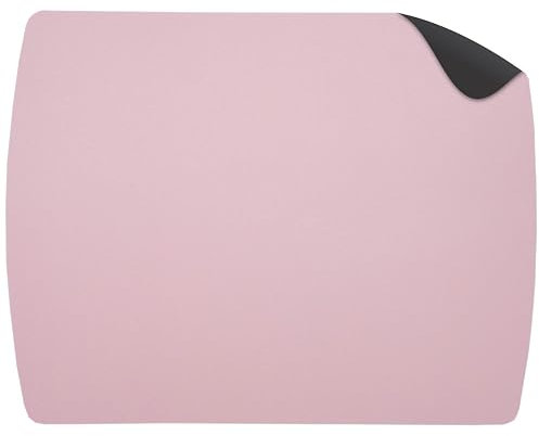 apm 570400 - Tapis de Souris Rectangulaire Unis - Mouse Pad Ultra Fin de 3mm en Mousse - Plus de Confort et Précision d’Utilisation de Votre Souris - 230 x 180mm - Rose Pastel