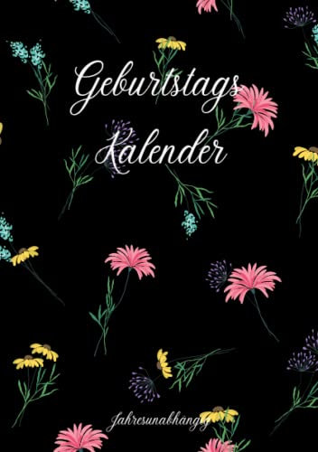Geburtstagskalender Jahresunabhängig: Geburtstagskalender Buch für Geburtstage Immerwährend. Kalender Geburtstag ohne Jahreszahl. Dauerkalender zum Eintragen Jahrestage. A5, Deutsch