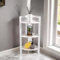 Dylex White Corner Shelf Stand 3 Tier Organisers Rack Bathroom Storage Shelves Display Unit
