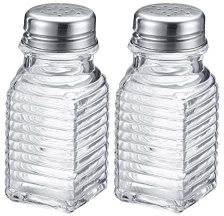 Westmark 63172270 Épandeur universel en acier inoxydable et verre avec perforation universelle dans le couvercle Transparent 75 ml, Porto