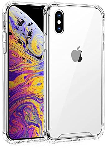 Whioltl Hülle für iPhone XS Max, Durchsichtig und Stoßfeste Schutzhülle mit Weiche Silikon Handyhülle, Crystal Clear Transparent Bumper Case, [Militärischer Fallschutz] [Nicht Vergilbend]
