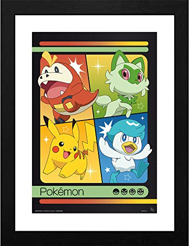 ABYstyle - Pokemon Scarlet and Purple Starters Framed Print