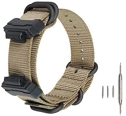 G Shock Uhrenarmband, 22 mm Ersatz-Nylon-Uhrenarmband für Casio Herren Damen G-Shock GA-110/100/120/150/200/300/400 GD-100/110/120 G-8900 DW-560 GW-M56 10 DW-6900 G-5600 GW-6900 DW-9052 GLS-8900