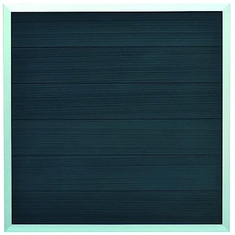TETZNER&JENTZSCH MALÖ-Serie ANTHRAZIT 180 x 180 cm, WPC-Zaun ALU-Rahmen