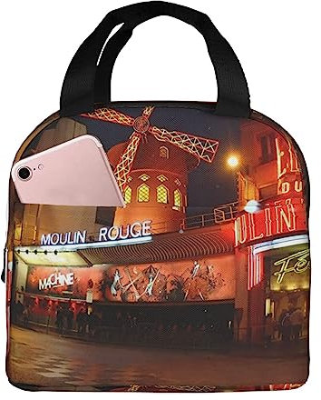 VACSAX Moulin Rouge Lunch-Tasche, wiederverwendbar, isoliert, niedliche Lunchtasche