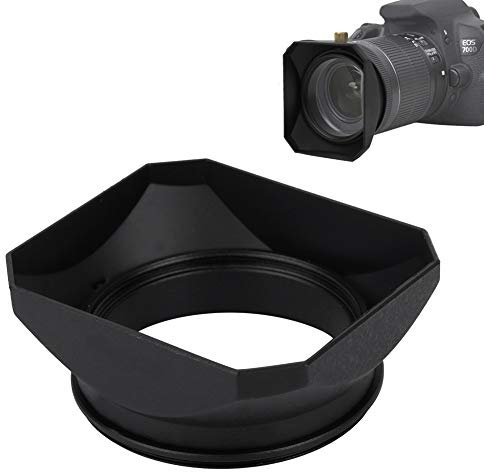 Zunate Paraluce, Paralume Rettangolare per videocamera Realizzato in Lega di Alluminio e Materiale plastico per Tutte Le Fotocamere e Fotocamera airrorless(55 Millimetri)