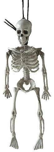 Horror-Shop Skelett Hängedeko 18cm für Halloween