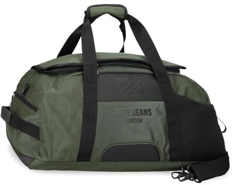 Pepe Jeans Bromley Reisetasche, Grün, 56 x 32 x 25,5 cm, Polyester, 45,7 l, grün, Talla única, reisetasche