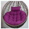 Yahbrra Kissen für Hängesessel Outdoor, Hängekorb Kissen, Ersatzpolster für Hängesessel, Sitzkissen Polster für Hängesessel (Color : Dark Purple, Size : 105size (Diameter: 90cm))