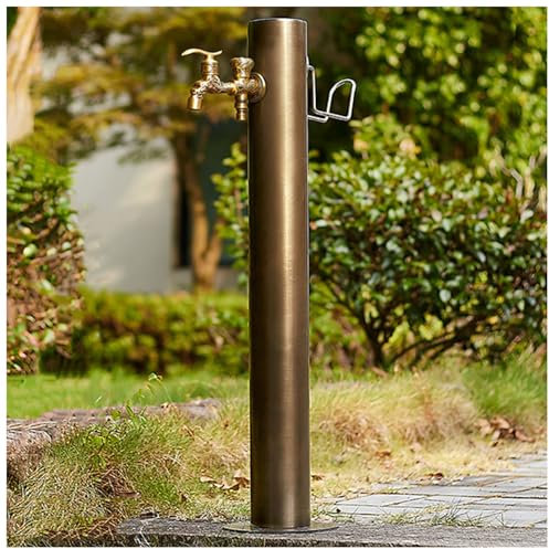 Außenhahn Wassersäule, Bodenfreistehende Gartenbewässerungsbrunnen Hydrant Landschaftsdekor Wasserhähne, Frostsichere Bewässerungspfosten für Wasserzapfen im Freien