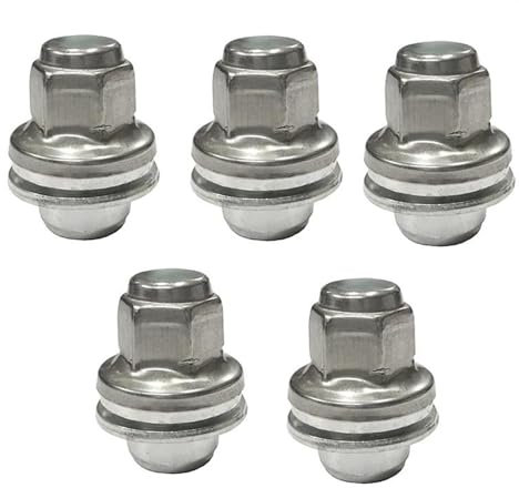 Locking Wheel Nuts Compatible With Jaguar For S-Type For X-Type XJ XJR XF XJ8 1999 2000 2001 2002 2003 2004 2005 2006 2007 2008 2009 2010 2011 5Pcs Wheel Lug Bolt Stud Nut C2C35294010