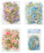 MisFun 120 Stücke Blumen Sticker Transparente Selbstklebende Scrapbooking Aufkleber PET Blumen Aufkleber Flower Stickers Blumenaufkleber für DIY Notizbuch Skizzenbuch Fotoalbum