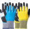 GAVOROHANS 2 Pairs Gardening Gloves Waterproof Work Gloves Superior Grip Double Latex Coating for Maintenance Garden Logistics Warehousing Outdoor Activities (L/9')