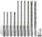 CSOOM SDS Plus Bohrer 4,5,6,8（110mm）und 5,6,6,8,10,12(160mm)，Professionell Betonbohrer，Ideal zum Bohren in Stein, Beton, Naturstein, Ziegelmauer