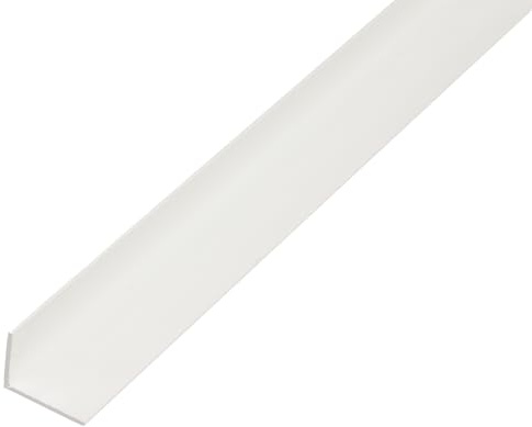 Alberts 478988 Eco Perfil angular | PVC-U, blanco, 1000 x 20 x 10 mm