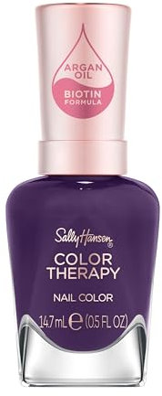 Sally Hansen Color Therapy Smalto Unghie, 400 Confident Queen, Colora, Rinforza, Cura, 14.7ml