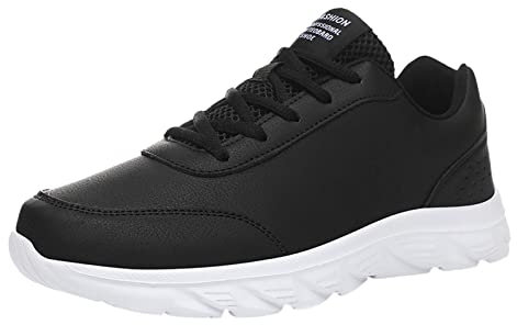Basket Running Femme Noir Et Rose Basket 39 Chaussures pour hommes grande taille en cuir décontracté à lacets mode décontractée chaussures simples baskets de Basket+Homme Baskets (White, 42)