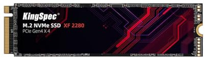KingSpec 1TB M.2 SSD 2280 NVMe PCIe 4.0 x4, Unglaubliche Lese bis zu 5000MB/s, Interne M2 PCIe SSD Kompatibel mit Gaming Konsole/Desktop/Gaming Laptop